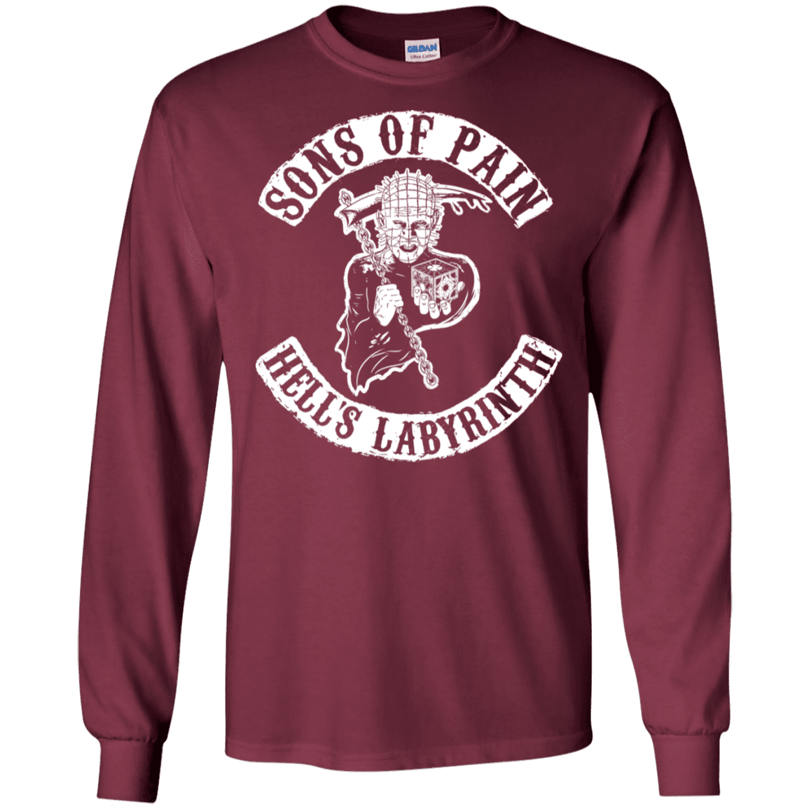 T-Shirts Maroon / S Sons of Pain Men's Long Sleeve T-Shirt