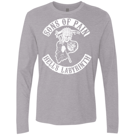 T-Shirts Heather Grey / S Sons of Pain Men's Premium Long Sleeve