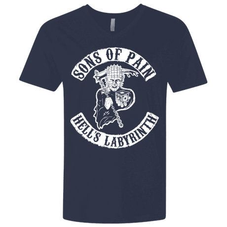 T-Shirts Midnight Navy / X-Small Sons of Pain Men's Premium V-Neck