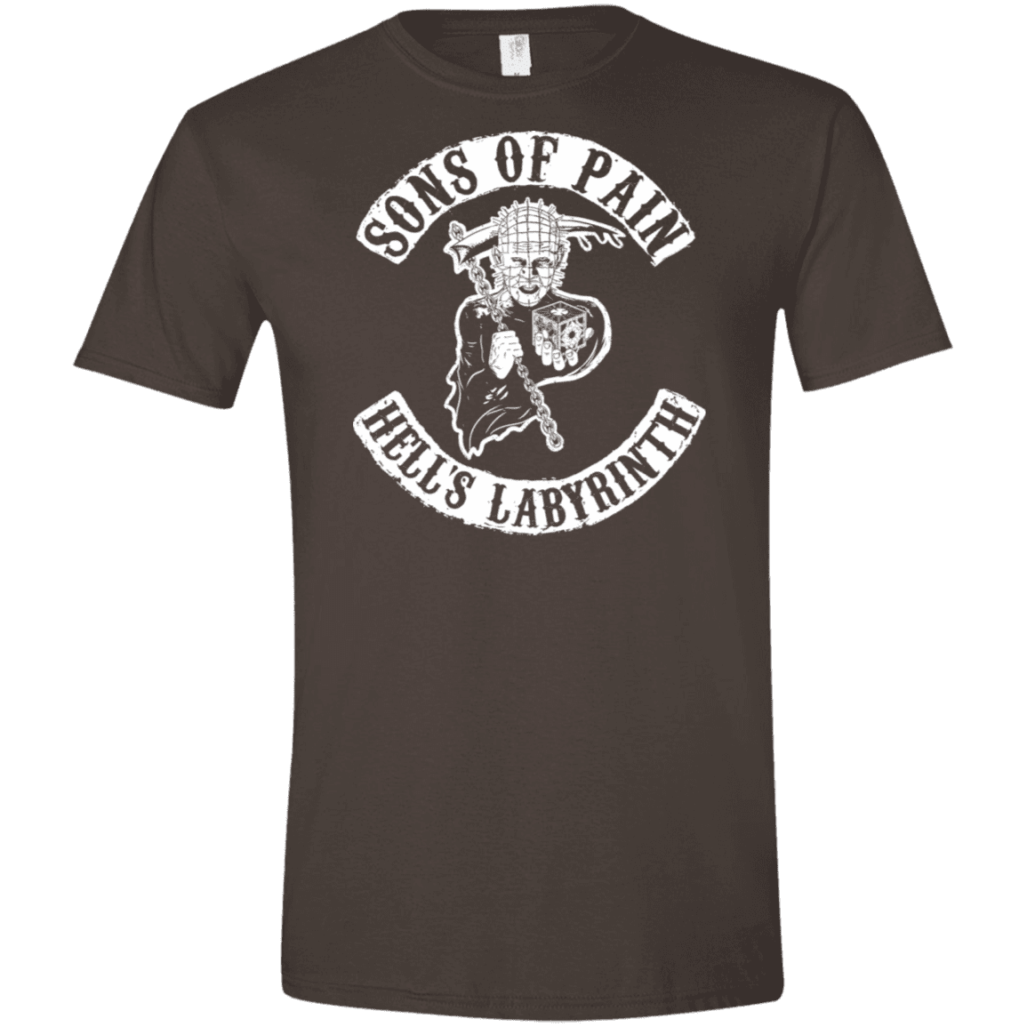 T-Shirts Dark Chocolate / S Sons of Pain Men's Semi-Fitted Softstyle