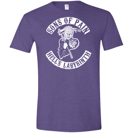 T-Shirts Heather Purple / S Sons of Pain Men's Semi-Fitted Softstyle