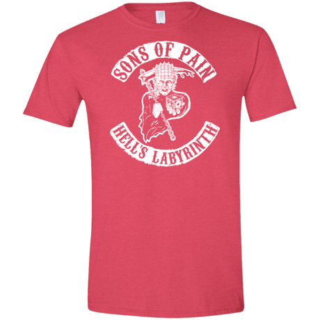 T-Shirts Heather Red / S Sons of Pain Men's Semi-Fitted Softstyle
