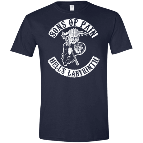 T-Shirts Navy / X-Small Sons of Pain Men's Semi-Fitted Softstyle