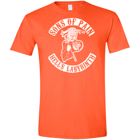T-Shirts Orange / S Sons of Pain Men's Semi-Fitted Softstyle