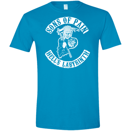 T-Shirts Sapphire / S Sons of Pain Men's Semi-Fitted Softstyle