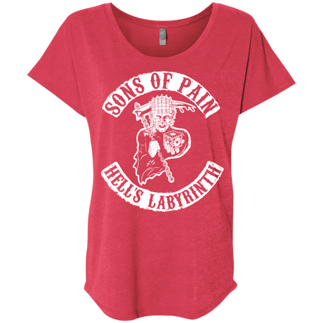 T-Shirts Vintage Red / X-Small Sons of Pain Triblend Dolman Sleeve