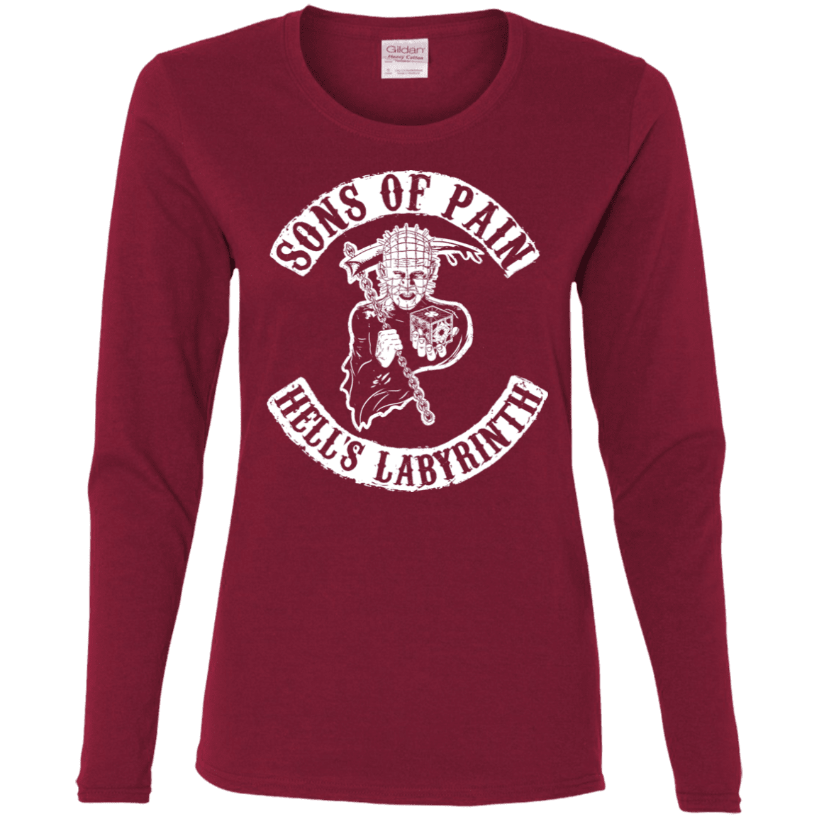 T-Shirts Cardinal / S Sons of Pain Women's Long Sleeve T-Shirt