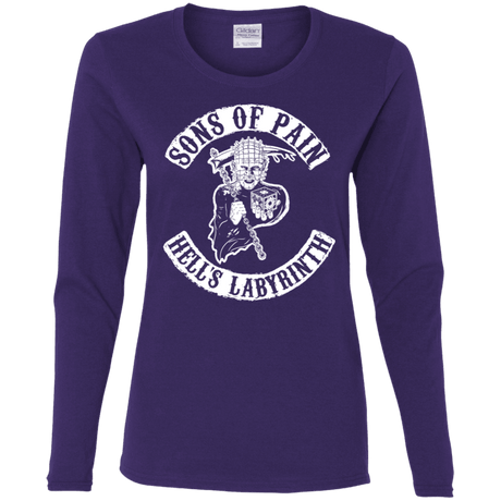 T-Shirts Purple / S Sons of Pain Women's Long Sleeve T-Shirt