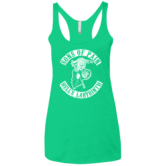 T-Shirts Envy / X-Small Sons of Pain Women's Triblend Racerback Tank