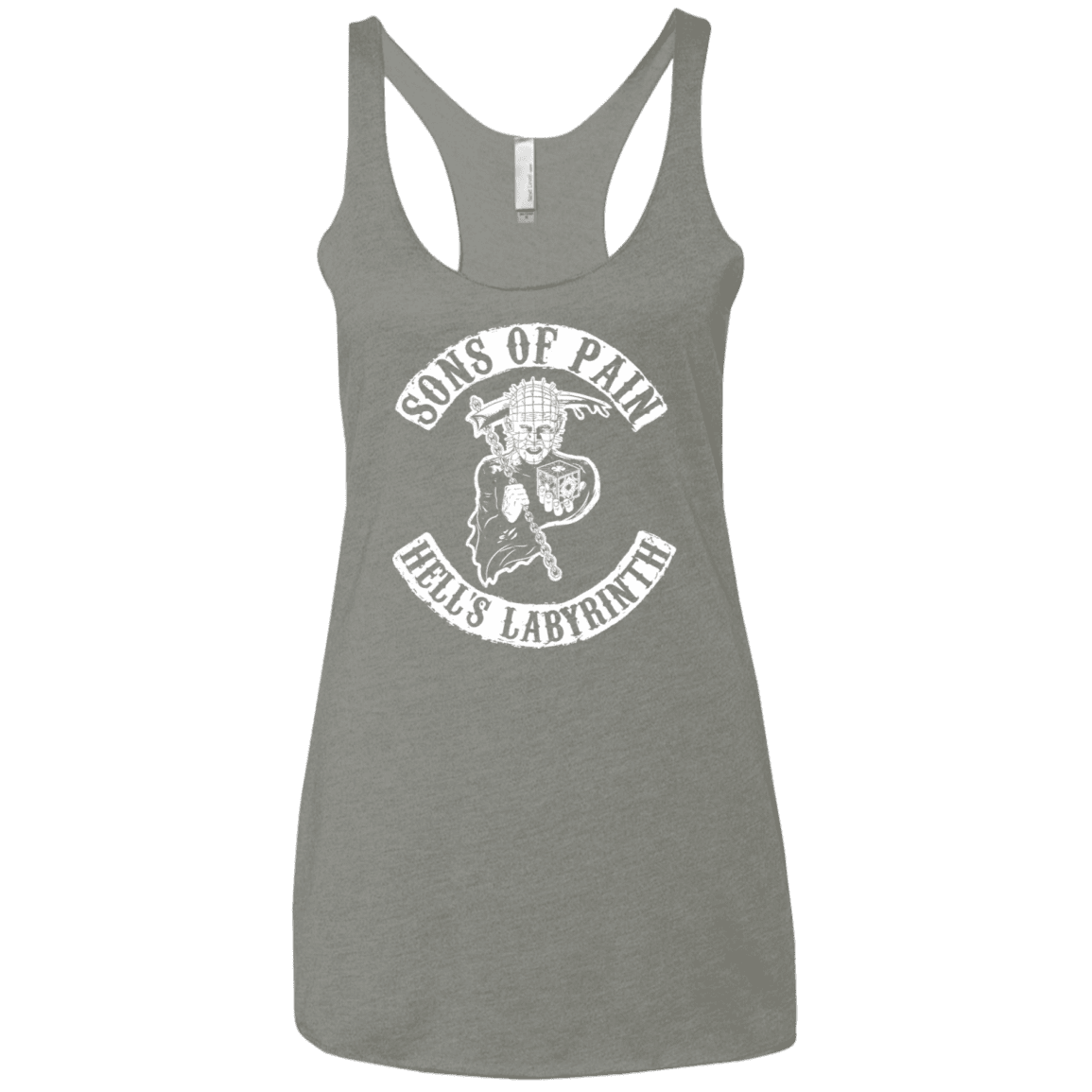 T-Shirts Venetian Grey / X-Small Sons of Pain Women's Triblend Racerback Tank