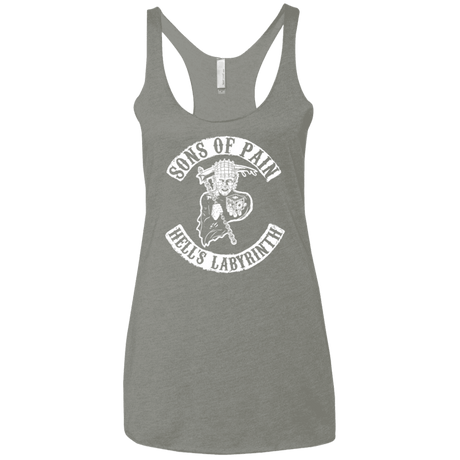 T-Shirts Venetian Grey / X-Small Sons of Pain Women's Triblend Racerback Tank