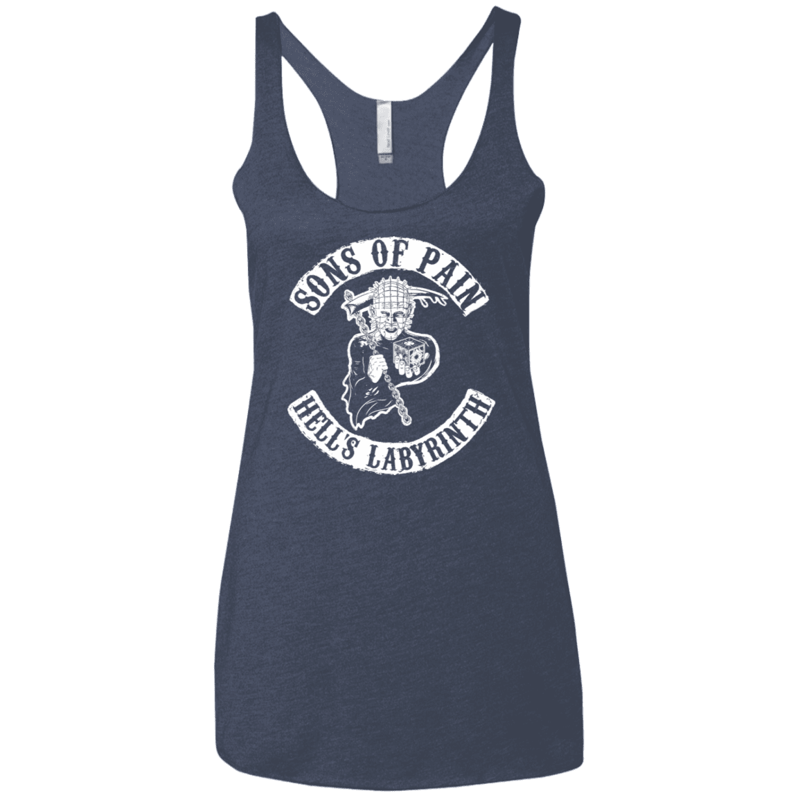 T-Shirts Vintage Navy / X-Small Sons of Pain Women's Triblend Racerback Tank