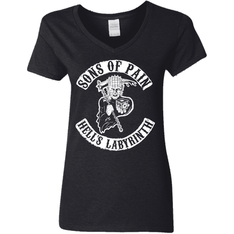 T-Shirts Black / S Sons of Pain Women's V-Neck T-Shirt