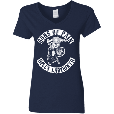 T-Shirts Navy / S Sons of Pain Women's V-Neck T-Shirt