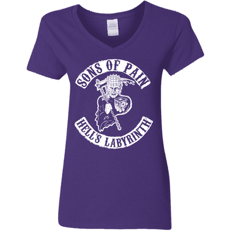 T-Shirts Purple / S Sons of Pain Women's V-Neck T-Shirt