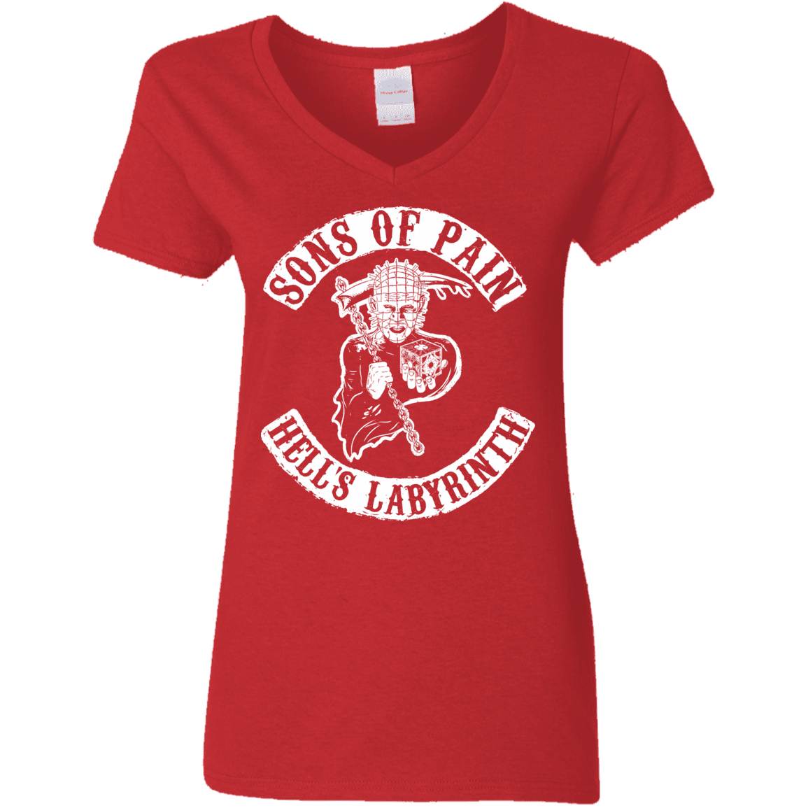 T-Shirts Red / S Sons of Pain Women's V-Neck T-Shirt