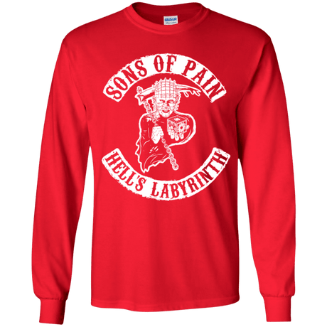 T-Shirts Red / YS Sons of Pain Youth Long Sleeve T-Shirt