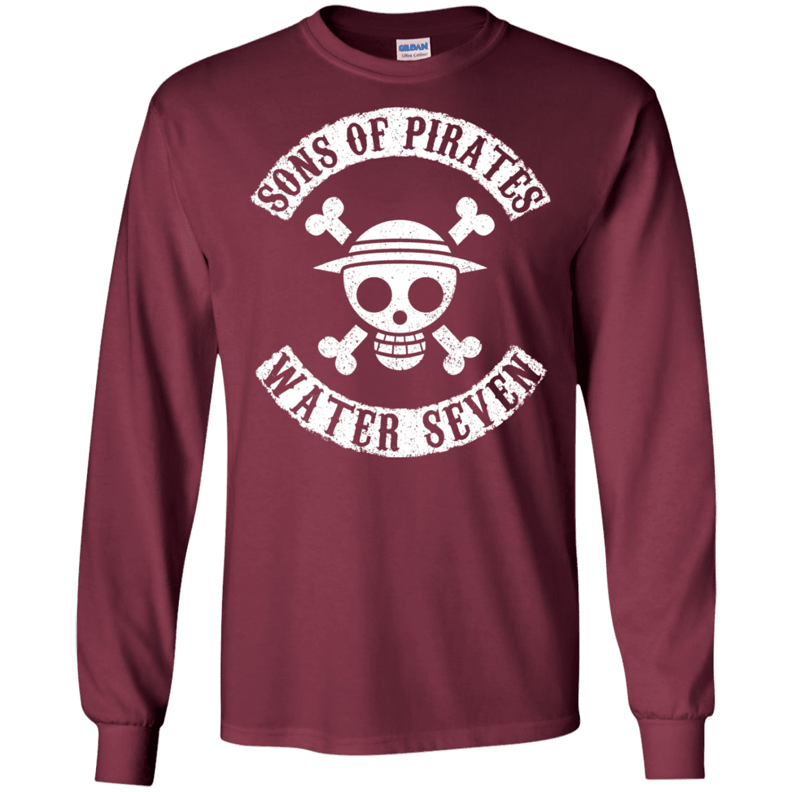 T-Shirts Maroon / S Sons of Pirates Men's Long Sleeve T-Shirt