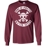 T-Shirts Maroon / S Sons of Pirates Men's Long Sleeve T-Shirt