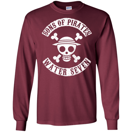 T-Shirts Maroon / S Sons of Pirates Men's Long Sleeve T-Shirt