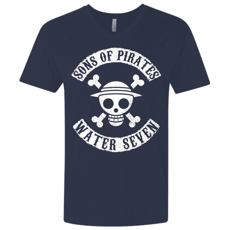 T-Shirts Midnight Navy / X-Small Sons of Pirates Men's Premium V-Neck
