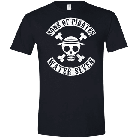T-Shirts Black / X-Small Sons of Pirates Men's Semi-Fitted Softstyle