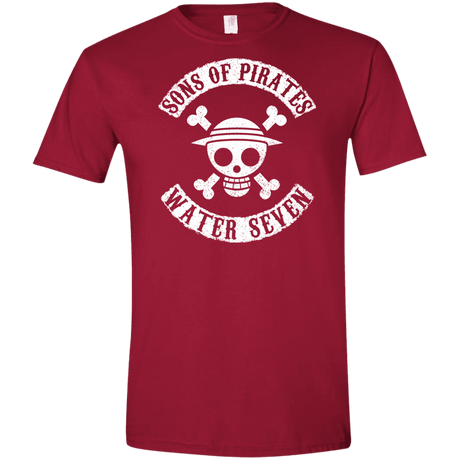 T-Shirts Cardinal Red / S Sons of Pirates Men's Semi-Fitted Softstyle