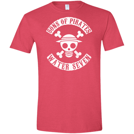 T-Shirts Heather Red / S Sons of Pirates Men's Semi-Fitted Softstyle