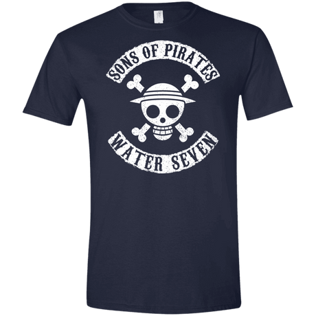 T-Shirts Navy / X-Small Sons of Pirates Men's Semi-Fitted Softstyle