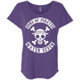 T-Shirts Purple Rush / X-Small Sons of Pirates Triblend Dolman Sleeve