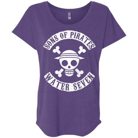 T-Shirts Purple Rush / X-Small Sons of Pirates Triblend Dolman Sleeve