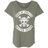 T-Shirts Venetian Grey / X-Small Sons of Pirates Triblend Dolman Sleeve