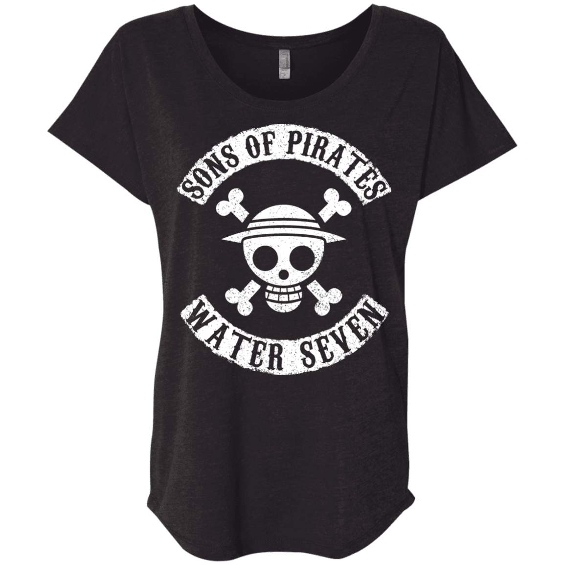 T-Shirts Vintage Black / X-Small Sons of Pirates Triblend Dolman Sleeve