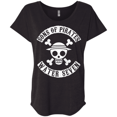 T-Shirts Vintage Black / X-Small Sons of Pirates Triblend Dolman Sleeve
