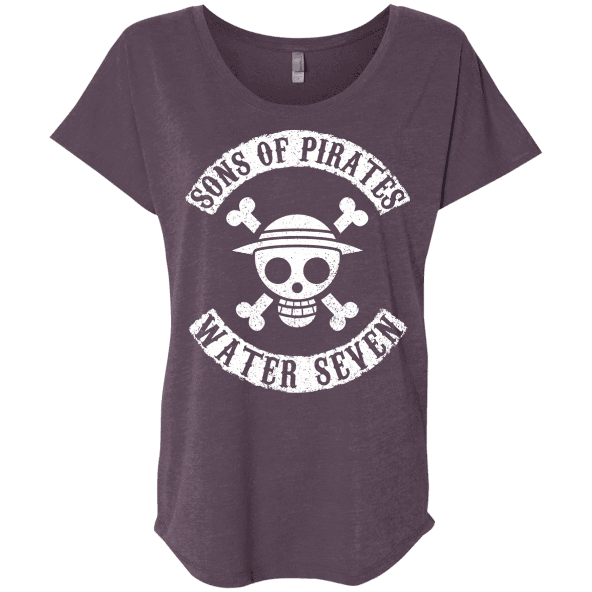 T-Shirts Vintage Purple / X-Small Sons of Pirates Triblend Dolman Sleeve