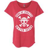 T-Shirts Vintage Red / X-Small Sons of Pirates Triblend Dolman Sleeve