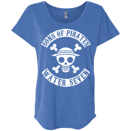 T-Shirts Vintage Royal / X-Small Sons of Pirates Triblend Dolman Sleeve