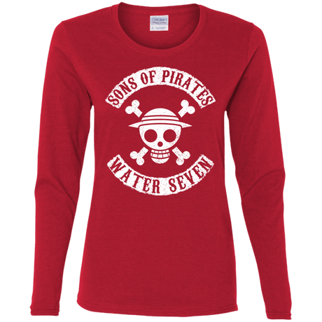 T-Shirts Red / S Sons of Pirates Women's Long Sleeve T-Shirt