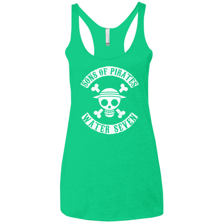 T-Shirts Envy / X-Small Sons of Pirates Women's Triblend Racerback Tank