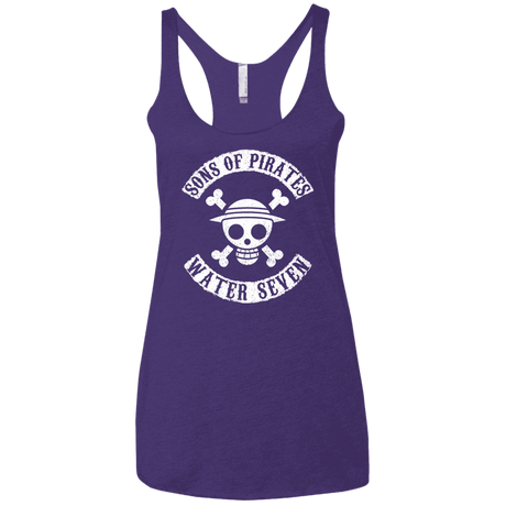 T-Shirts Purple Rush / X-Small Sons of Pirates Women's Triblend Racerback Tank