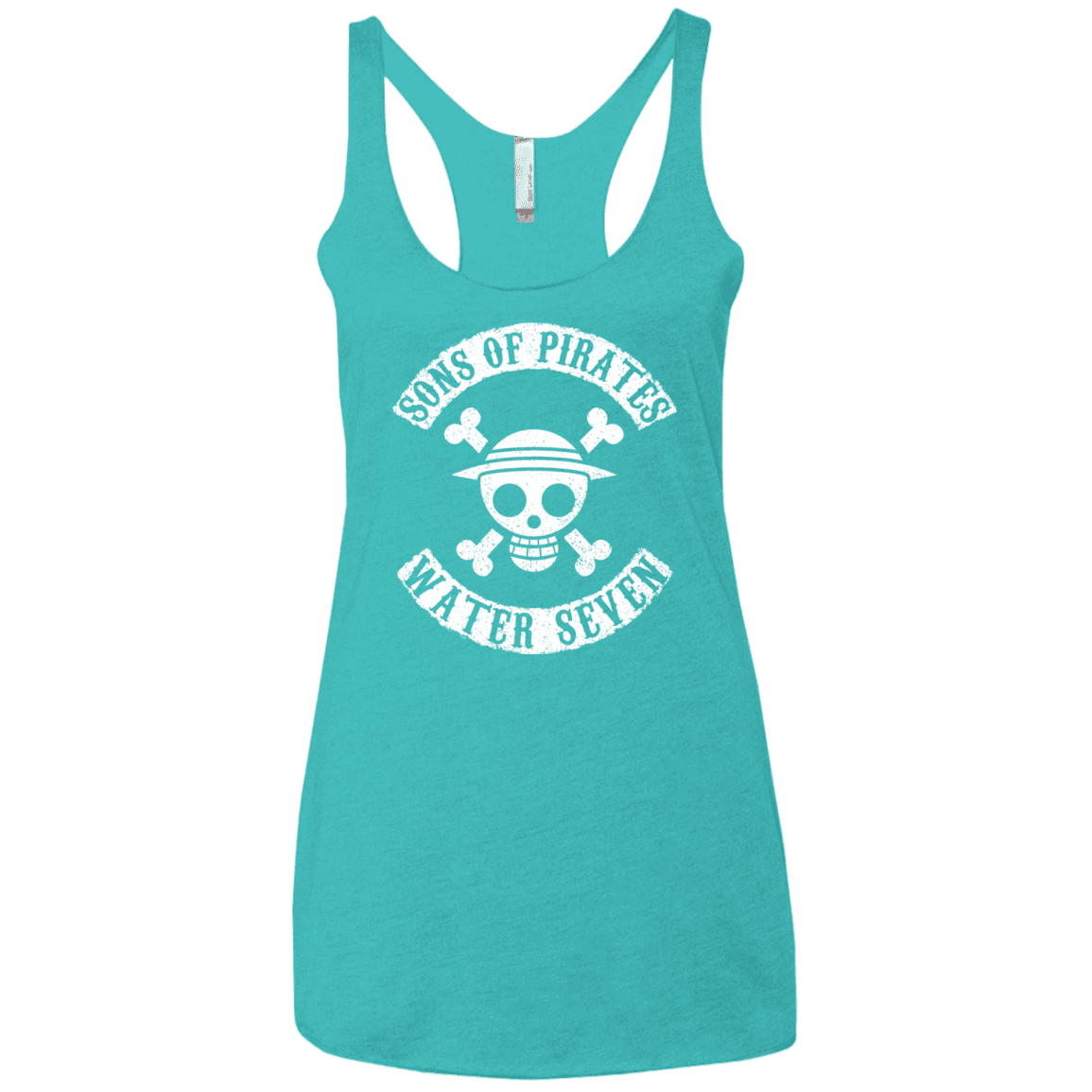T-Shirts Tahiti Blue / X-Small Sons of Pirates Women's Triblend Racerback Tank