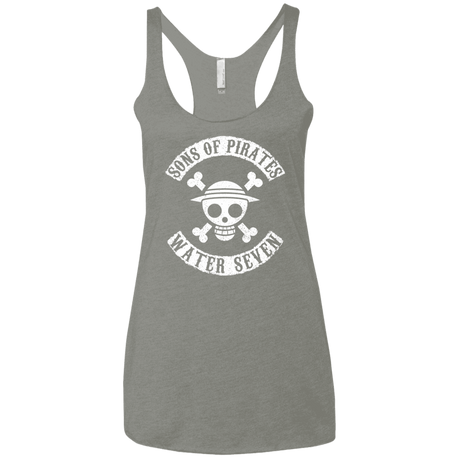 T-Shirts Venetian Grey / X-Small Sons of Pirates Women's Triblend Racerback Tank