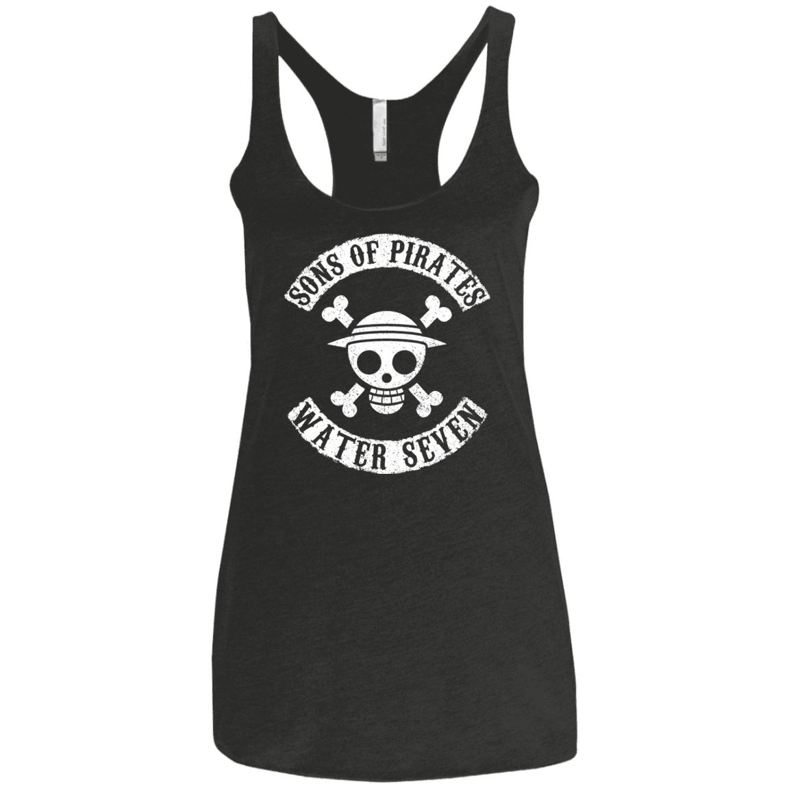 T-Shirts Vintage Black / X-Small Sons of Pirates Women's Triblend Racerback Tank