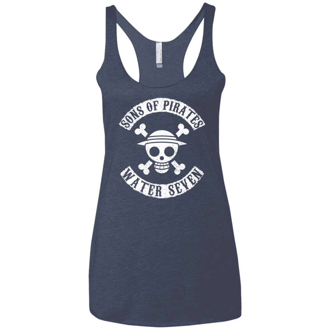 T-Shirts Vintage Navy / X-Small Sons of Pirates Women's Triblend Racerback Tank