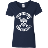 T-Shirts Navy / S Sons of Pirates Women's V-Neck T-Shirt