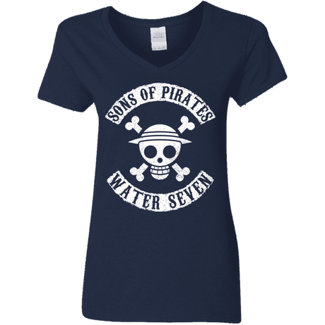 T-Shirts Navy / S Sons of Pirates Women's V-Neck T-Shirt