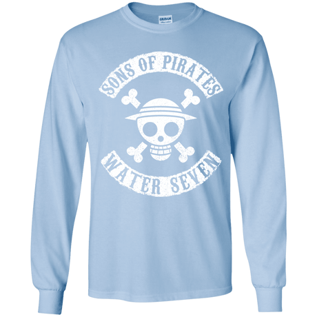 T-Shirts Light Blue / YS Sons of Pirates Youth Long Sleeve T-Shirt