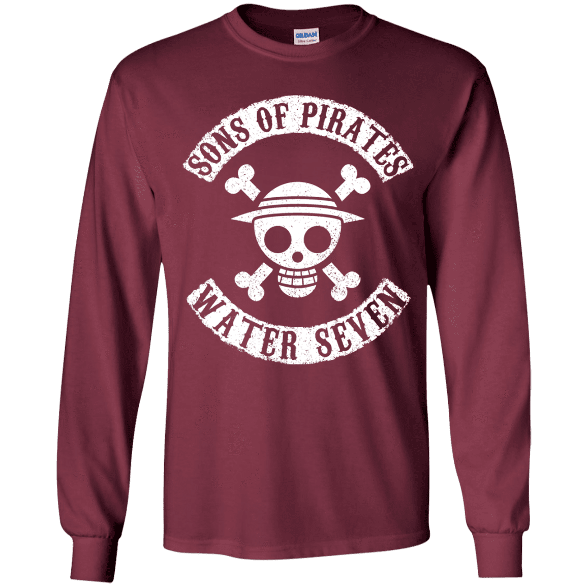 T-Shirts Maroon / YS Sons of Pirates Youth Long Sleeve T-Shirt