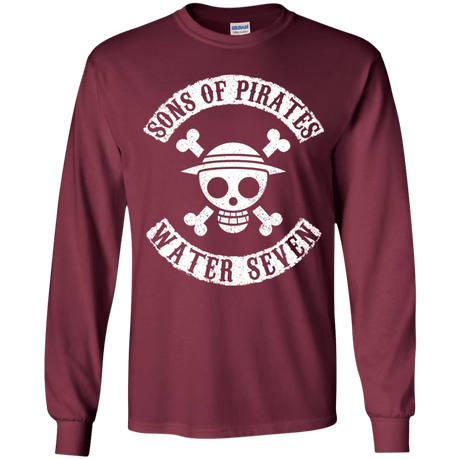 T-Shirts Maroon / YS Sons of Pirates Youth Long Sleeve T-Shirt
