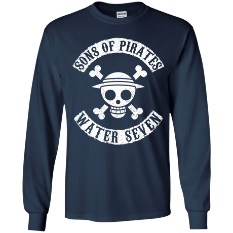 T-Shirts Navy / YS Sons of Pirates Youth Long Sleeve T-Shirt